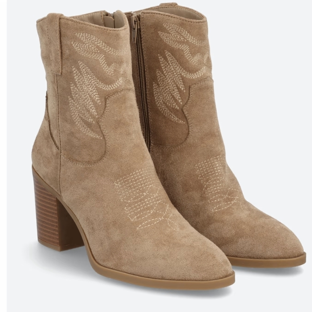 Tan Suede Ankle Boots